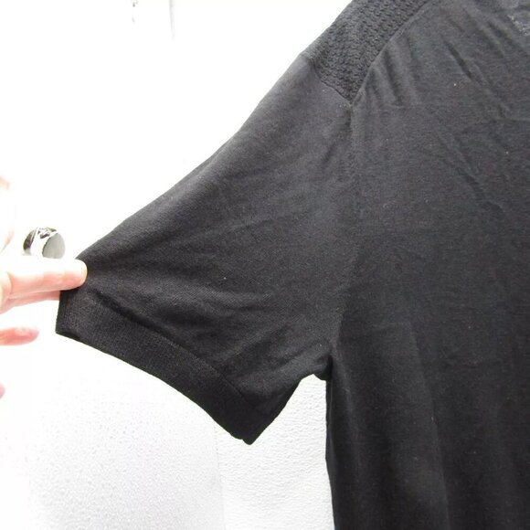 NEW TED BAKER Mens Textured Front Knit Polo Shirt Black Size XXL/IT 6 - Picture 11 of 16